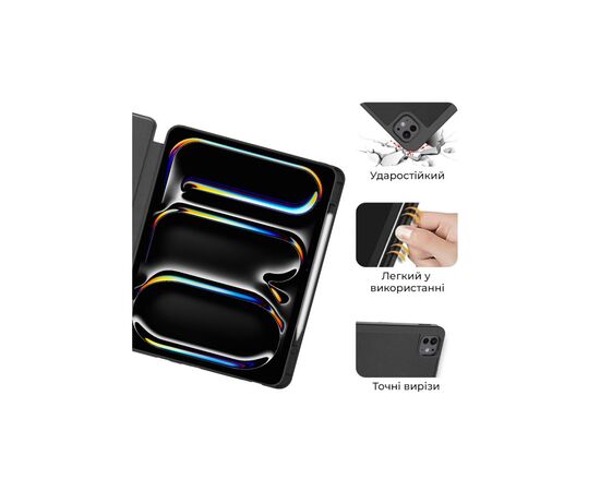 Чехол для планшета AirOn Premium SOFT iPad Pro 13 2024 + Film Black (4822352781129), изображение 8 Чехол для планшета AirOn Premium SOFT iPad Pro 13 2024 + Film Black (4822352781129), изображение 8