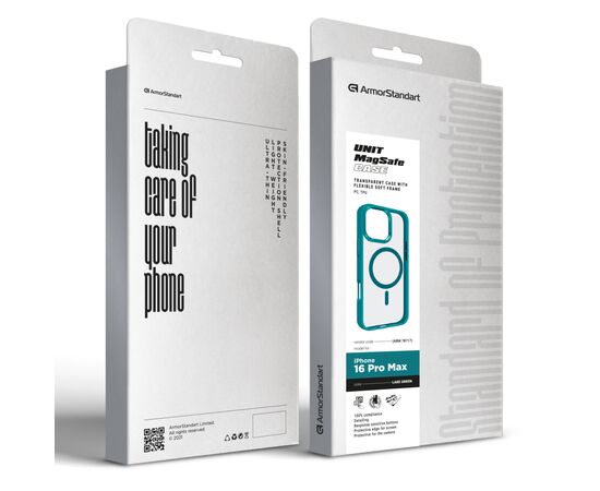 Чохол до мобільного телефона Armorstandart Unit MagSafe Apple iPhone 16 Pro Max Lake Green (ARM78717), зображення 2 Чохол до мобільного телефона Armorstandart Unit MagSafe Apple iPhone 16 Pro Max Lake Green (ARM78717), зображення 2