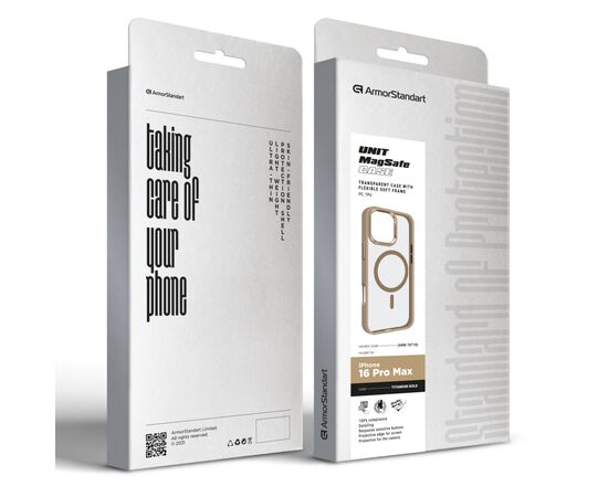Чохол до мобільного телефона Armorstandart Unit MagSafe Apple iPhone 16 Pro Max Titanium Gold (ARM78718), зображення 2