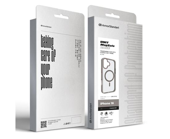 Чехол для мобильного телефона Armorstandart Unit MagSafe Apple iPhone 16 Titanium Grey (ARM78703), изображение 2