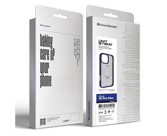 Чехол для мобильного телефона Armorstandart Unit Stand Apple iPhone 16 Pro Max Dark Blue (ARM78737), изображение 2