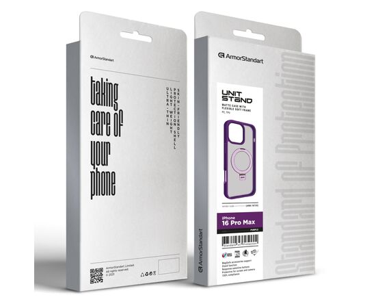 Чехол для мобильного телефона Armorstandart Unit Stand Apple iPhone 16 Pro Max Purple (ARM78739), изображение 2