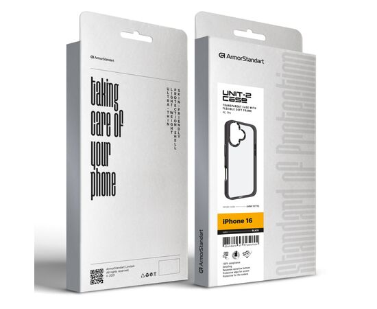 Чохол до мобільного телефона Armorstandart UNIT2 Apple iPhone 16 Black (ARM78778), зображення 2