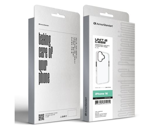 Чехол для мобильного телефона Armorstandart UNIT2 Apple iPhone 16 Matte Clear (ARM78748), изображение 2