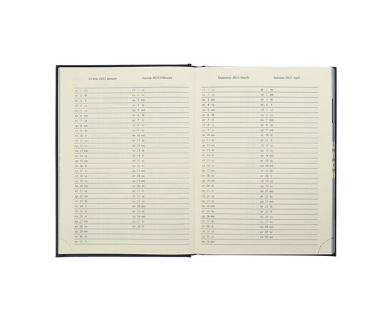 Еженедельник Buromax датированный 2025 GENTLE, А5 зеленый (BM.2109-04), изображение 9 Еженедельник Buromax датированный 2025 GENTLE, А5 зеленый (BM.2109-04), изображение 9