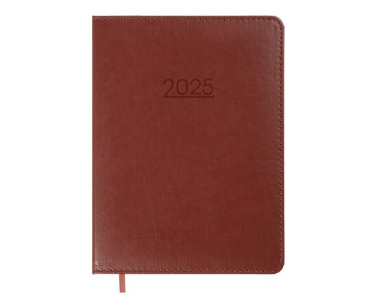 Еженедельник Buromax датированный 2025 PRIME, А5 коричневый (BM.2196-25)