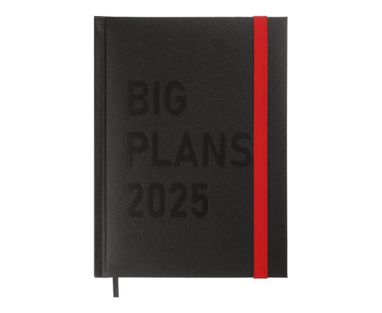 Тижневик Buromax датований 2025 PLANS, А5 чорний (BM.21122-01)