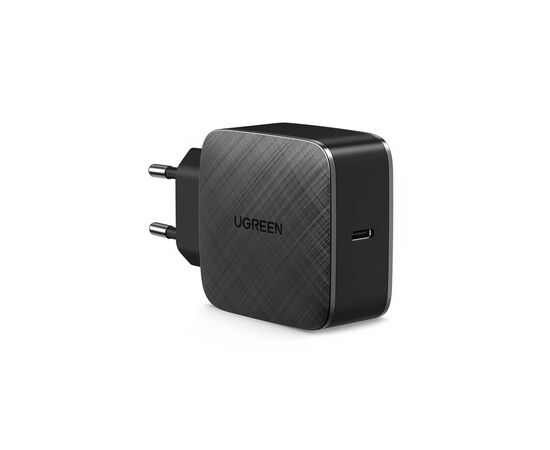 Зарядний пристрій Ugreen CD217 65W Type-C PD GaN Charger (Black) (70817)