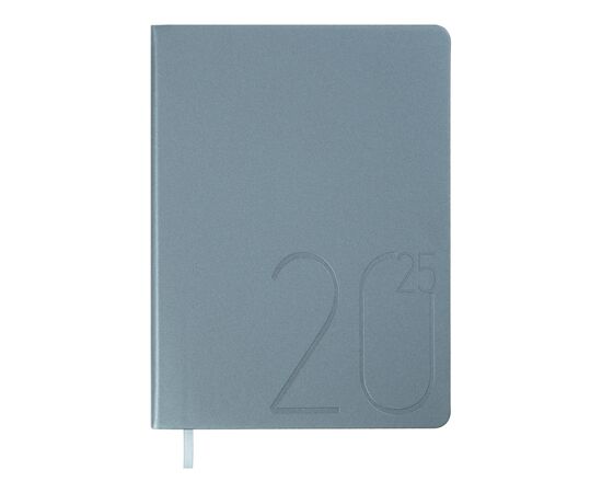 Еженедельник Buromax датированный 2025 STEEL, А5 голубой (BM.2127-30)