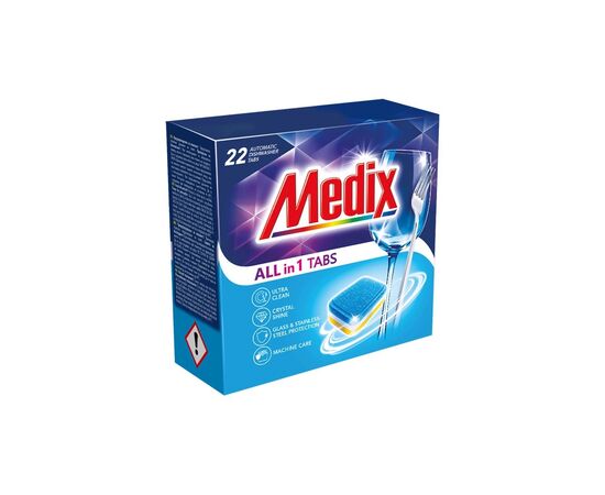 Таблетки для посудомоечных машин Medix All in 1 22 шт. (3801003002636)