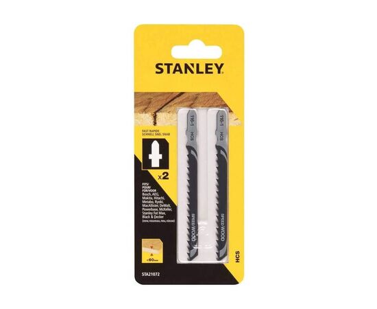 Полотно Stanley для древесины, грубый, L=100, WL=75, глубина реза - 60, 2 шт (STA21072)