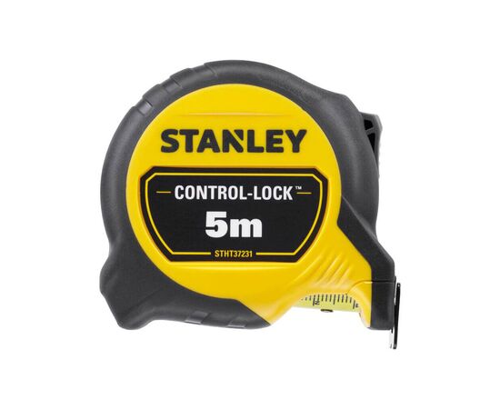 Рулетка Stanley CONTROL-LOCK, 5мх25мм, в прорезиненном корпусе,с двухсторонней шкалой (STHT37231-0)