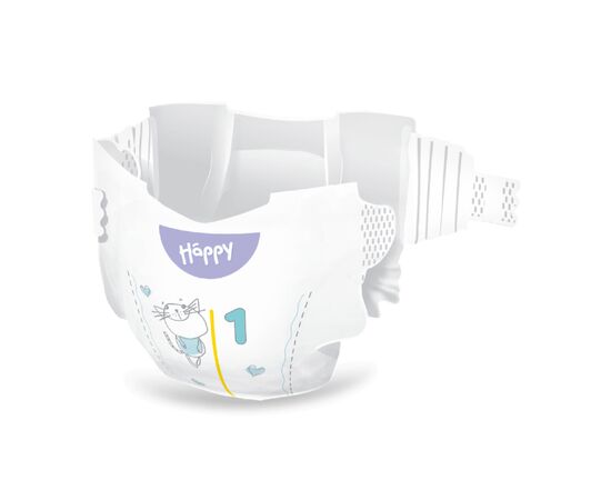 Подгузники Bella Happy Soft & Delicate Newborn 2-5 кг 42 шт (5900516605339), изображение 2 Подгузники Bella Happy Soft & Delicate Newborn 2-5 кг 42 шт (5900516605339), изображение 2