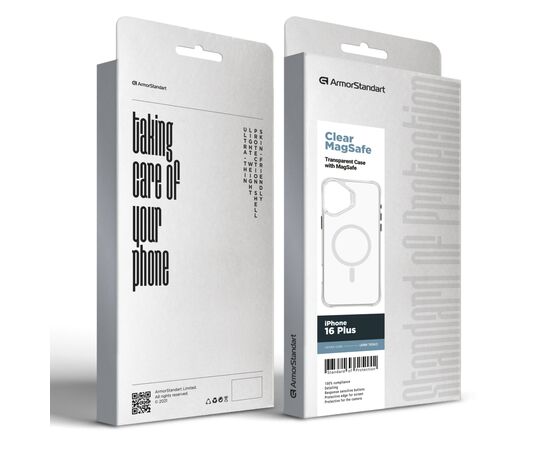 Чехол для мобильного телефона Armorstandart Clear Magsafe Apple iPhone 16 Plus Tansparent (ARM78562), изображение 2
