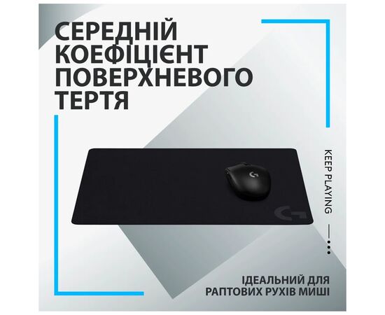 Коврик для мышки Logitech G240 Gaming Mouse Pad Black (943-000785), изображение 6 Коврик для мышки Logitech G240 Gaming Mouse Pad Black (943-000785), изображение 6