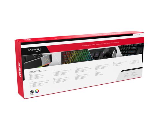 Клавиатура HyperX Alloy Rise PBT HX Red USB UA Black (7G7A3AA), изображение 8 Клавиатура HyperX Alloy Rise PBT HX Red USB UA Black (7G7A3AA), изображение 8