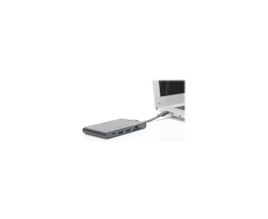 Порт-реплікатор Digitus Travel USB-C, 9 Port (DA-70865), зображення 3 Порт-реплікатор Digitus Travel USB-C, 9 Port (DA-70865), зображення 3
