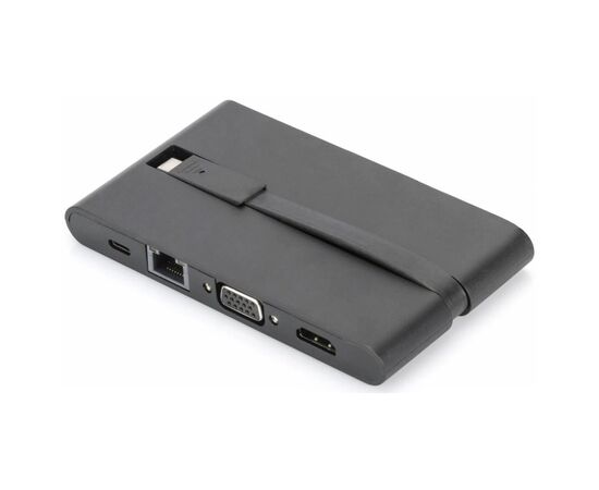 Порт-реплікатор Digitus Travel USB-C, 9 Port (DA-70865), зображення 6 Порт-реплікатор Digitus Travel USB-C, 9 Port (DA-70865), зображення 6