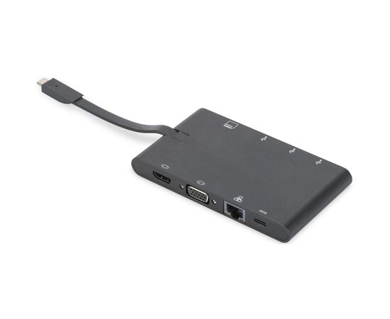 Порт-репликатор Digitus Travel USB-C, 9 Port (DA-70865)