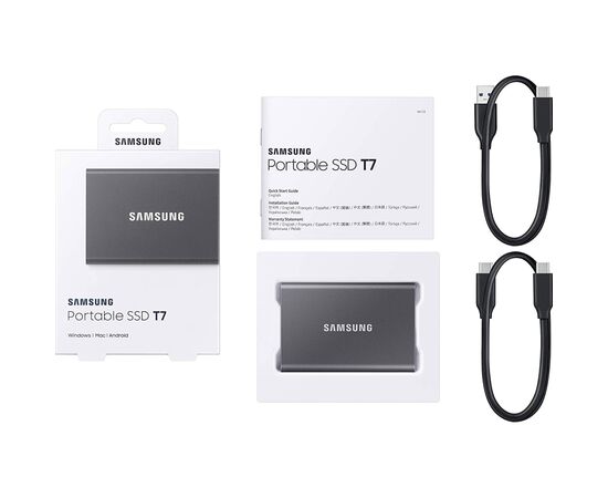 Накопитель SSD USB 3.2 4TB T7 Samsung (MU-PC4T0T/WW), изображение 5 Накопитель SSD USB 3.2 4TB T7 Samsung (MU-PC4T0T/WW), изображение 5