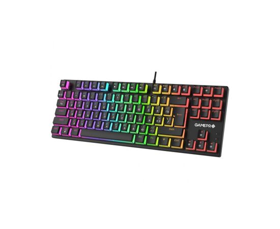 Клавиатура GamePro MK80B RGB Blue Switch USB Black (MK80B), изображение 3 Клавиатура GamePro MK80B RGB Blue Switch USB Black (MK80B), изображение 3