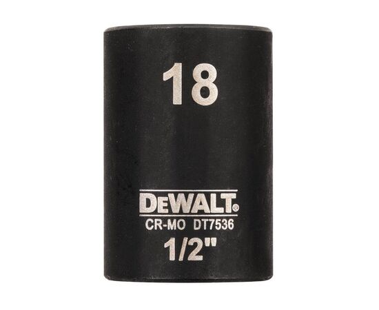 Головка торцевая DeWALT ударная IMPACT 1/2" х 18 мм, шестигранная (DT7536)