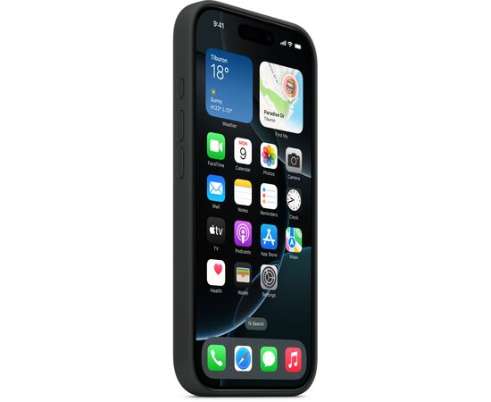 Чохол до мобільного телефона Apple iPhone16 Pro Silicone Case with MagSafe - Black (MYYJ3ZM/A), зображення 2 Чохол до мобільного телефона Apple iPhone16 Pro Silicone Case with MagSafe - Black (MYYJ3ZM/A), зображення 2