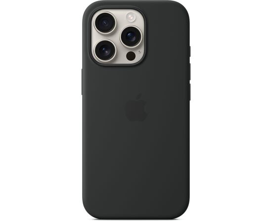 Чохол до мобільного телефона Apple iPhone16 Pro Silicone Case with MagSafe - Black (MYYJ3ZM/A), зображення 3 Чохол до мобільного телефона Apple iPhone16 Pro Silicone Case with MagSafe - Black (MYYJ3ZM/A), зображення 3