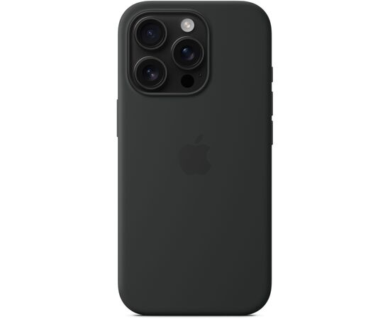 Чохол до мобільного телефона Apple iPhone16 Pro Silicone Case with MagSafe - Black (MYYJ3ZM/A), зображення 5 Чохол до мобільного телефона Apple iPhone16 Pro Silicone Case with MagSafe - Black (MYYJ3ZM/A), зображення 5