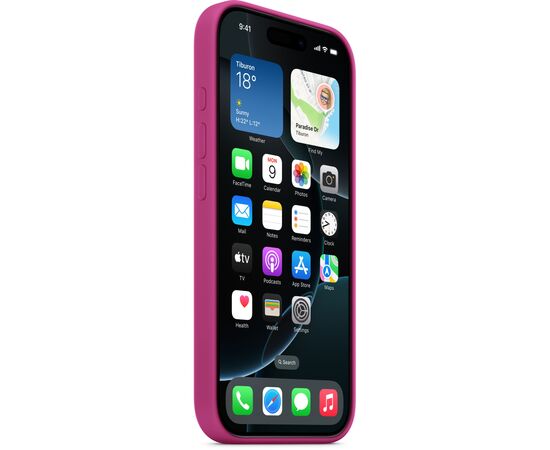 Чехол для мобильного телефона Apple iPhone16 Pro Silicone Case with MagSafe - Fuchsia (MYYN3ZM/A), изображение 2 Чехол для мобильного телефона Apple iPhone16 Pro Silicone Case with MagSafe - Fuchsia (MYYN3ZM/A), изображение 2