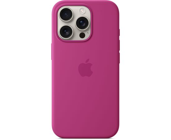 Чехол для мобильного телефона Apple iPhone16 Pro Silicone Case with MagSafe - Fuchsia (MYYN3ZM/A), изображение 3 Чехол для мобильного телефона Apple iPhone16 Pro Silicone Case with MagSafe - Fuchsia (MYYN3ZM/A), изображение 3
