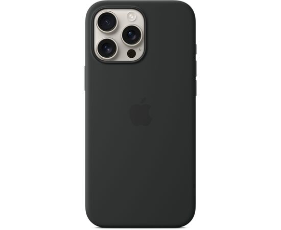 Чехол для мобильного телефона Apple iPhone16 Pro Max Silicone Case with MagSafe - Black (MYYT3ZM/A), изображение 2 Чехол для мобильного телефона Apple iPhone16 Pro Max Silicone Case with MagSafe - Black (MYYT3ZM/A), изображение 2