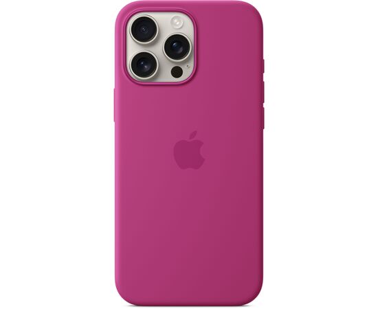 Чехол для мобильного телефона Apple iPhone16 Pro Max Silicone Case with MagSafe - Fuchsia (MYYX3ZM/A), изображение 2 Чехол для мобильного телефона Apple iPhone16 Pro Max Silicone Case with MagSafe - Fuchsia (MYYX3ZM/A), изображение 2