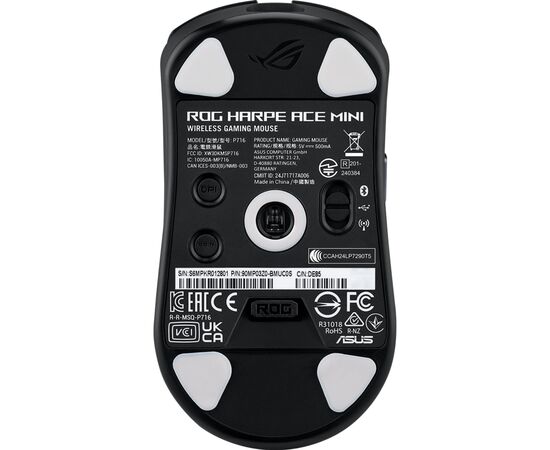 Мишка ASUS ROG Harpe Ace Mini Wireless/Bluetooth/USB Black (90MP03Z0-BMUA00), зображення 7 Мишка ASUS ROG Harpe Ace Mini Wireless/Bluetooth/USB Black (90MP03Z0-BMUA00), зображення 7
