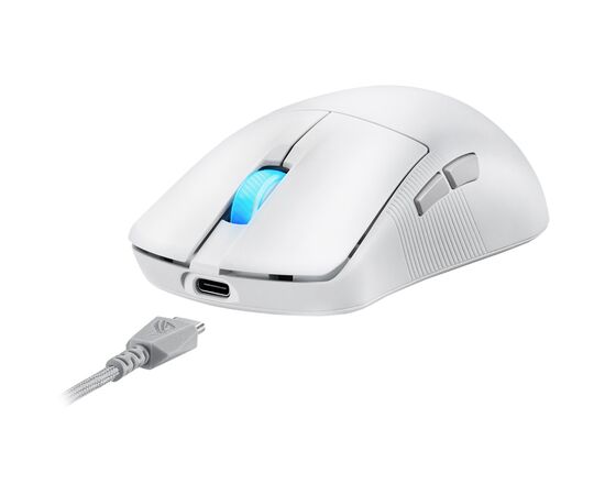 Мишка ASUS ROG Harpe Ace Mini Wireless/Bluetooth/USB White (90MP03Z0-BMUA10), зображення 8 Мишка ASUS ROG Harpe Ace Mini Wireless/Bluetooth/USB White (90MP03Z0-BMUA10), зображення 8
