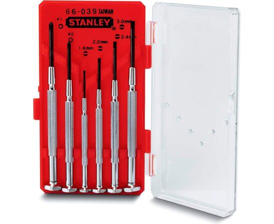 Отвертка Stanley отверток точной механики Watchmaker 6шт. (1-66-039), изображение 3