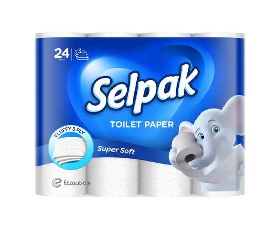 Туалетний папір Selpak 3 шари 24 рулони (8690530204478)