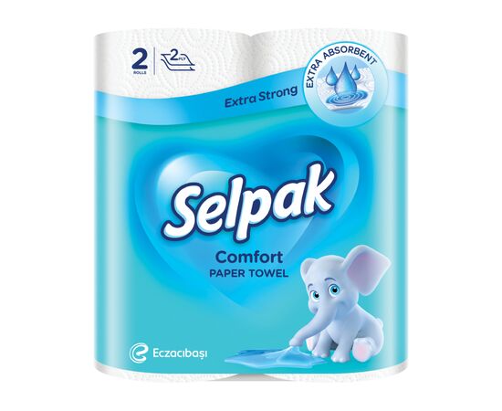 Паперові рушники Selpak Сomfort 2 шари 2 рулони (8690530008847)