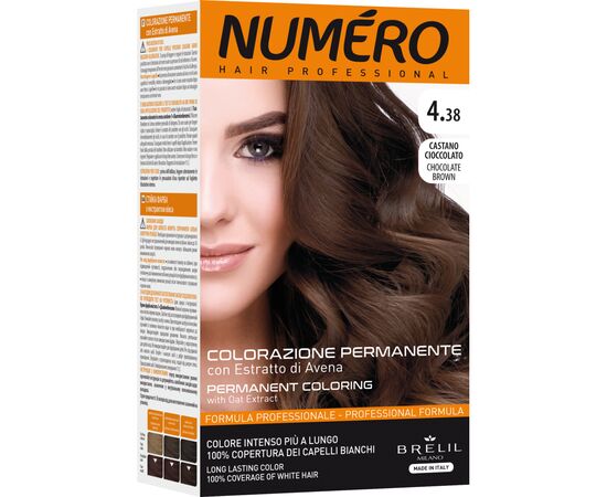 Краска для волос Brelil Numero 4.38 - Chocolate Brown 140 мл (8011935081349)