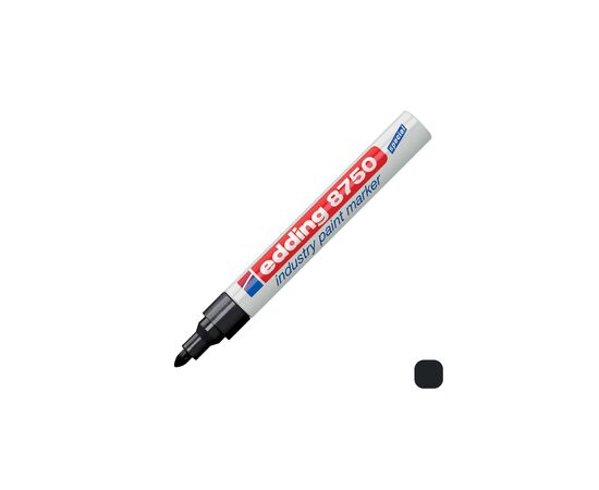 Маркер Edding Специальный промышленный лак-маркер Industry Paint 8750 2-4 мм Черный (e-8750/01), изображение 2 Маркер Edding Специальный промышленный лак-маркер Industry Paint 8750 2-4 мм Черный (e-8750/01), изображение 2