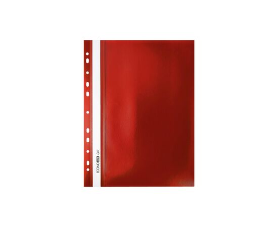 Папка-швидкозшивач Economix А4 Light з перфорації, червона (E38504-03)