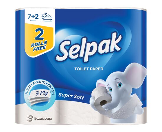 Туалетний папір Selpak 3 шари 7+2 рулонів (8690530015920)