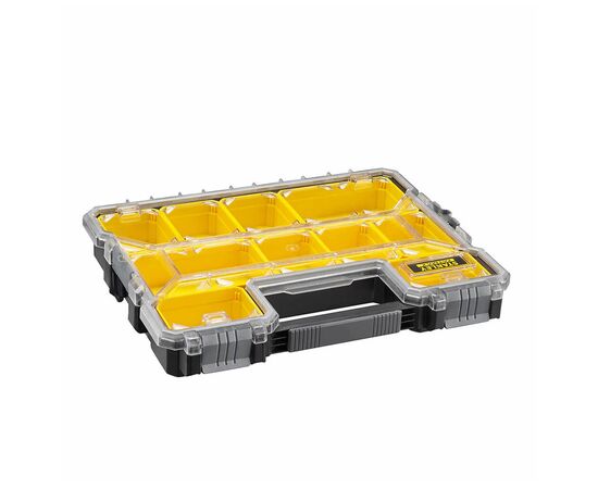 Ящик для инструментов Stanley FATMAX профессиональный, мелкий 446х74х357 мм, влагозащищенный IP-53 (1-97-519), изображение 2 Ящик для инструментов Stanley FATMAX профессиональный, мелкий 446х74х357 мм, влагозащищенный IP-53 (1-97-519), изображение 2