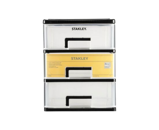 Ящик для инструментов Stanley вертикальный с 3-мя выдвижными отделениями, пластмассовый, 215x151x189 мм (STST40710-1), изображение 2 Ящик для инструментов Stanley вертикальный с 3-мя выдвижными отделениями, пластмассовый, 215x151x189 мм (STST40710-1), изображение 2