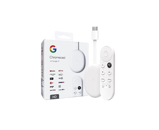 Медиаплеер Google Chromecast 4K with Google TV (Snow) (GA01919-US), изображение 4 Медиаплеер Google Chromecast 4K with Google TV (Snow) (GA01919-US), изображение 4