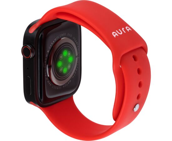 Смарт-часы AURA X1 Pro 44mm Red (SWAX144R), изображение 3 Смарт-часы AURA X1 Pro 44mm Red (SWAX144R), изображение 3