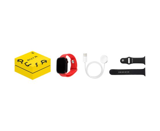 Смарт-часы AURA X1 Pro 44mm Red (SWAX144R), изображение 5 Смарт-часы AURA X1 Pro 44mm Red (SWAX144R), изображение 5