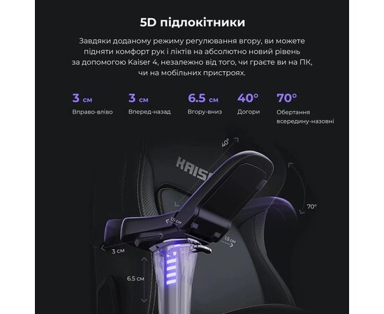 Кресло игровое Anda Seat Kaiser 4 Fabric Size XL Black (AD12YDDC-XLL-20-B-CF), изображение 11 Кресло игровое Anda Seat Kaiser 4 Fabric Size XL Black (AD12YDDC-XLL-20-B-CF), изображение 11