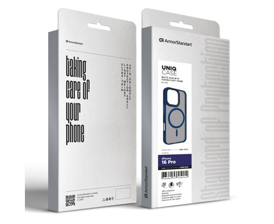 Чехол для мобильного телефона Armorstandart Uniq MagSafe Apple iPhone 16 Pro Dark Blue (ARM79507), изображение 2