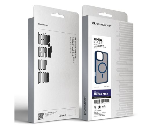 Чохол до мобільного телефона Armorstandart Uniq MagSafe Apple iPhone 16 Pro Max Dark Blue (ARM79512), зображення 2